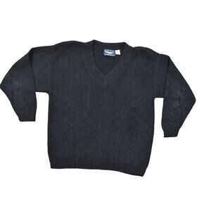 Best American Black Pullover Sweater Women's Size S USA Made Shoulder Pads